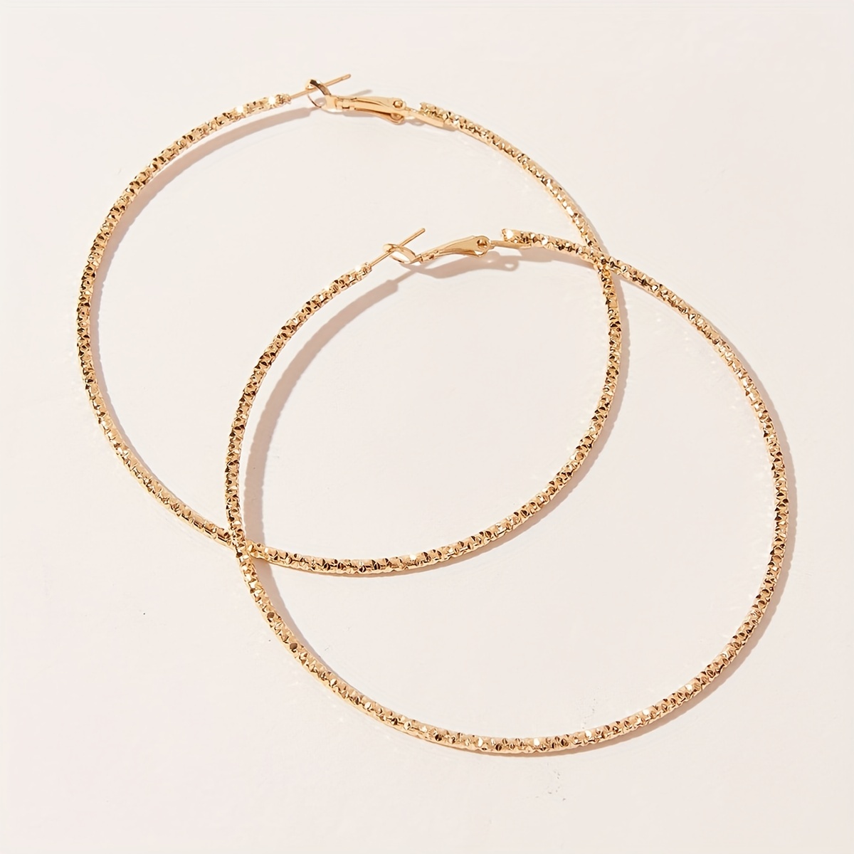 Bold Women's Hoop Earrings Iron Crafted Sexy Style